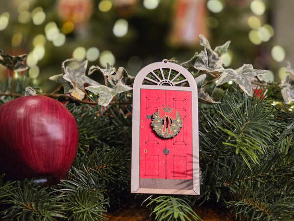 48 Doughty Street Door Christmas Decoration