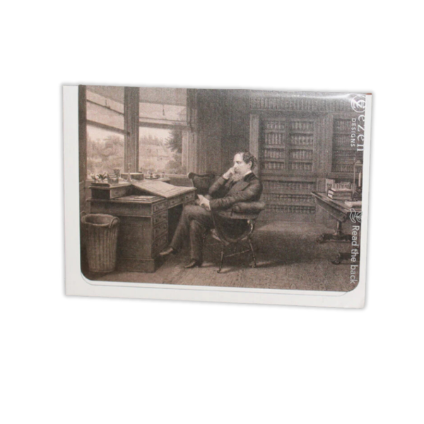 Dickens at his Desk (1875): Greeting Card