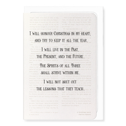 Christmas in my heart (1843) Greetings Card