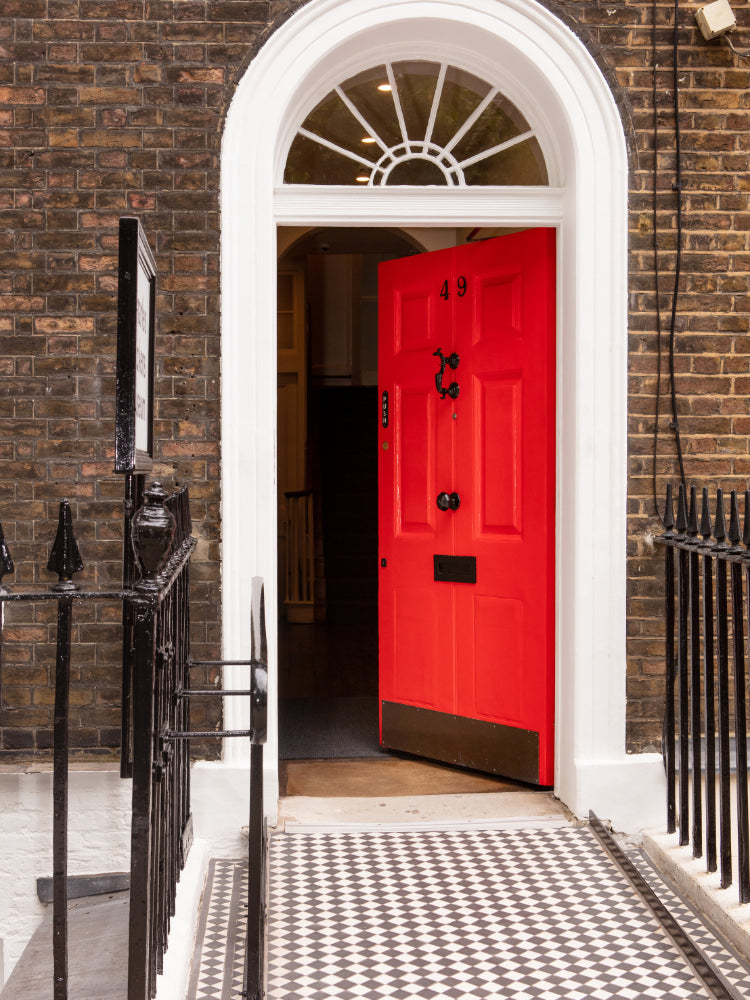 The front door of the Charles Dickens Museum