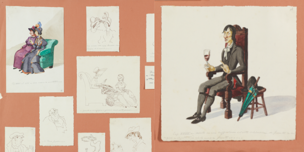 Anna Marongiu’sillustrations of The Pickwick Papers ©Charles Dickens Museum, London