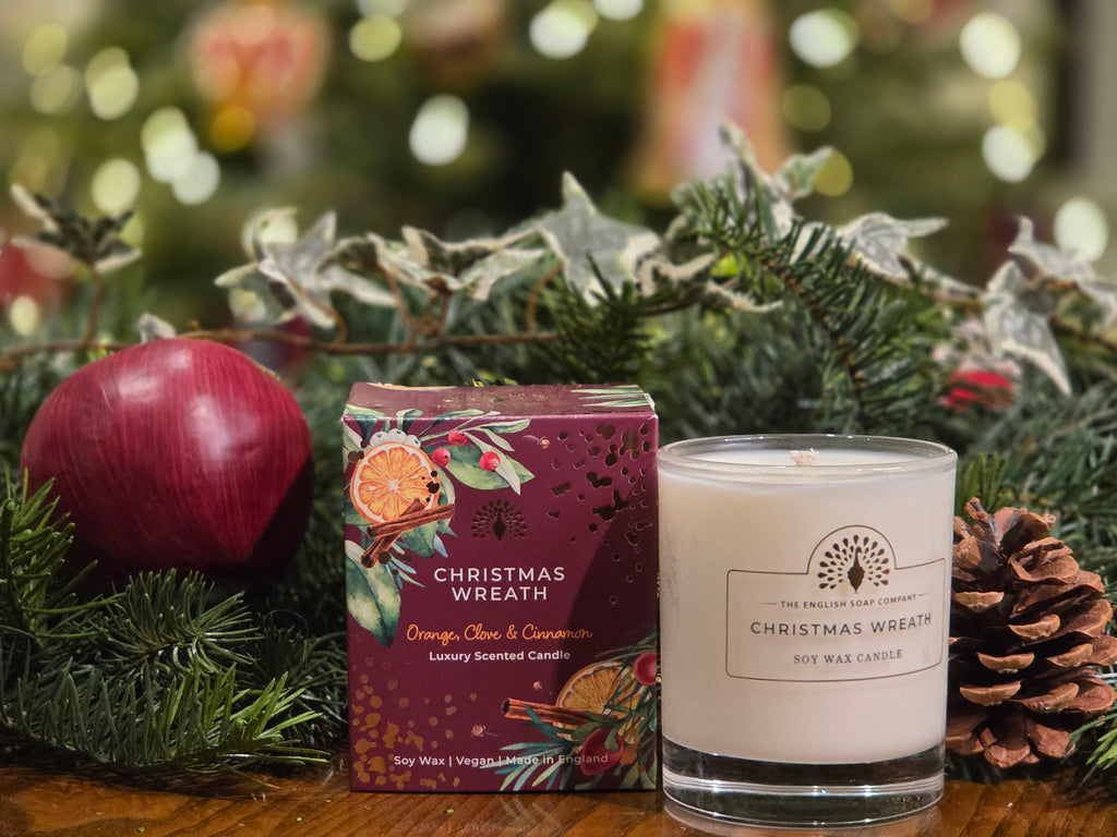 Christmas Wreath scented Candle