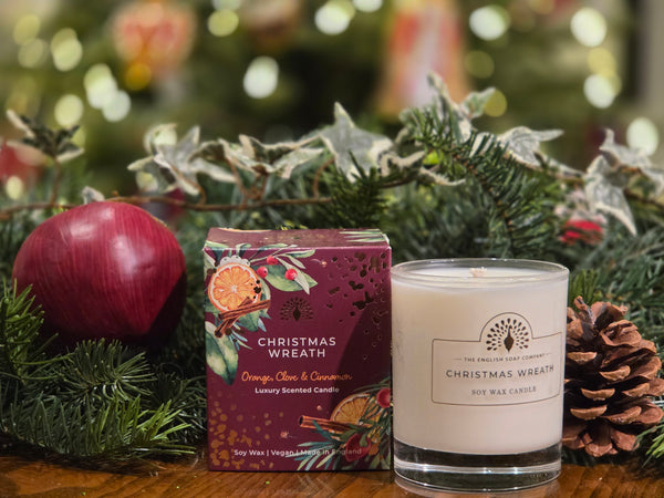 Christmas Wreath scented Candle