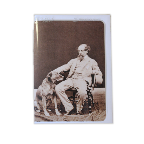 Greeting Card: Dickens and his Dog