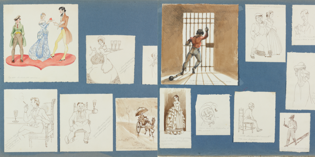 Anna Marongiu’sillustrations of The Pickwick Papers ©Charles Dickens Museum, London