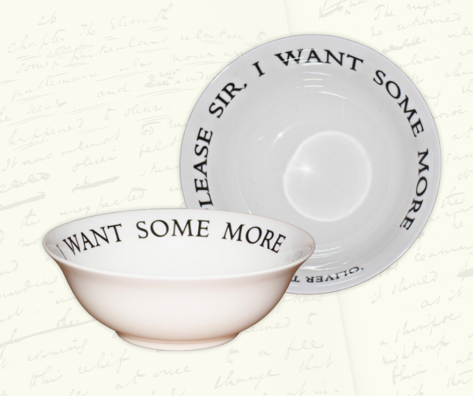 Oliver Twist Bowl Charles Dickens Museum Gifts and Souvenirs