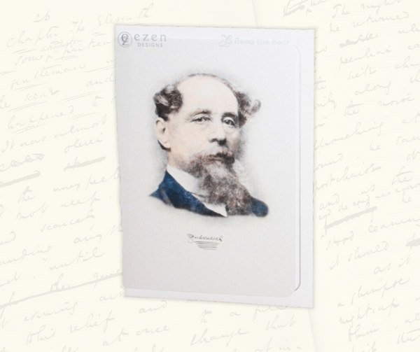 Older Charles Dickens: Greeting Card
