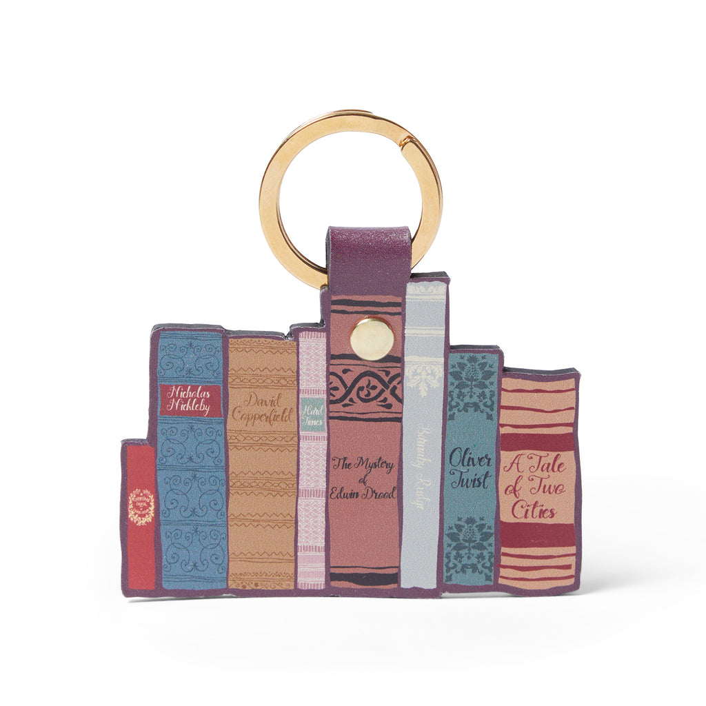 Charles Dickens Bookshelf Keyring