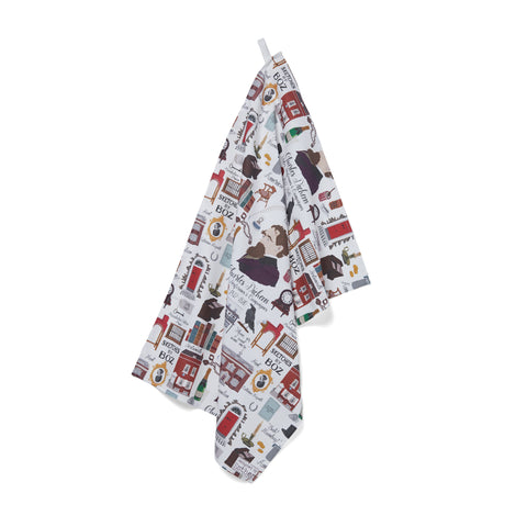 Charles Dickens Tea Towel