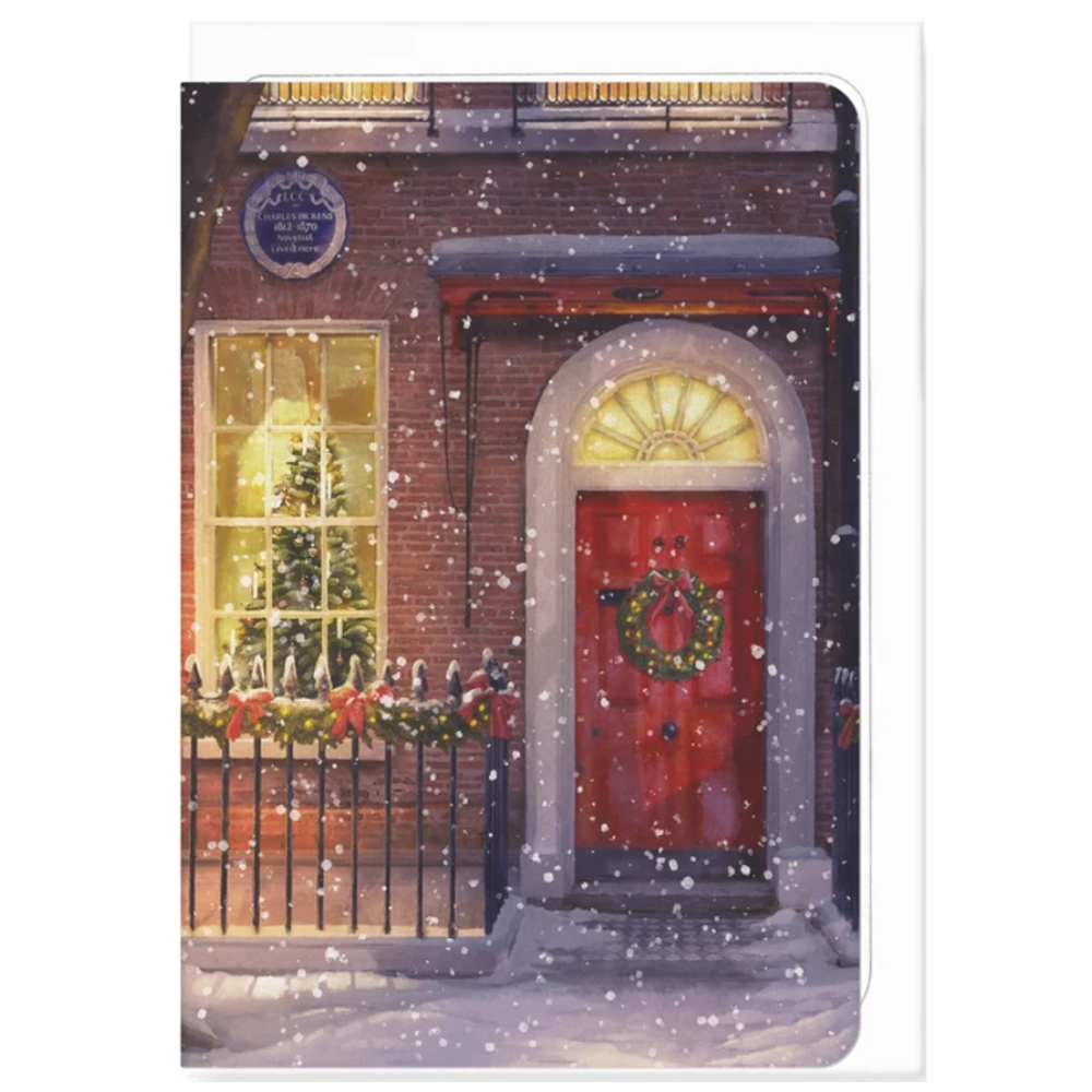 Christmas at the home of Charles Dickens Greeting Card