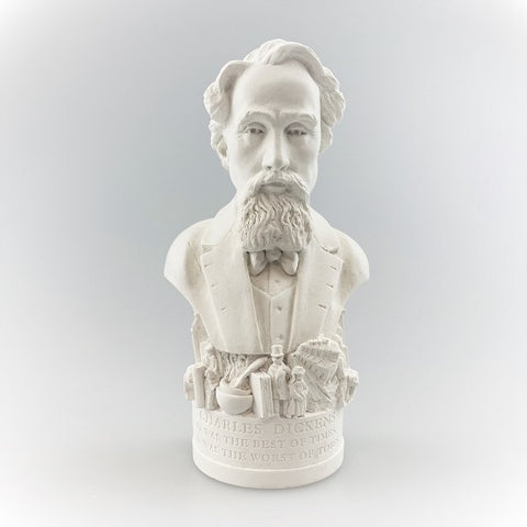 Charles Dickens Plaster Bust