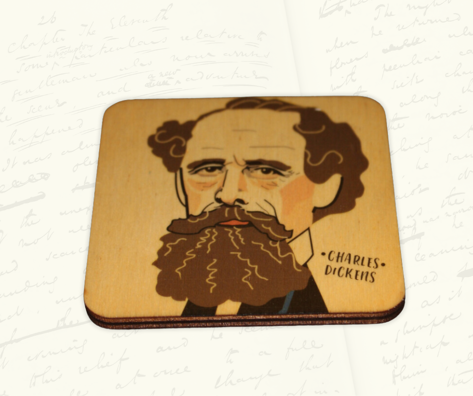 Dickens Wooden Coaster